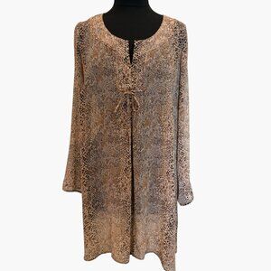 Ann Harvey Leopard print cover up tunic